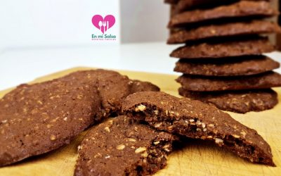 GALLETAS DE CHOCOLATE Y AVENA CON ACEITE DE COCO ¡Cookies saludables!