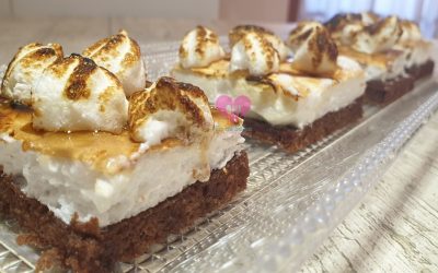 PASTEL DE BIZCOCHO DE CHOCOLATE Y MERENGUE