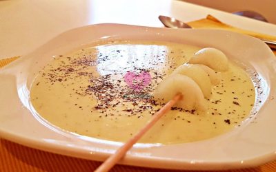 CREMA FRÍA DE MELÓN Y PEPINO. Recetas de verano