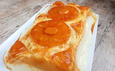 PASTEL DE PIÑA SIN HORNO CON MAIZENA