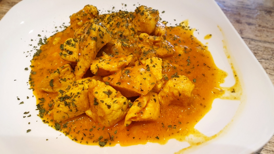 pollo al curry en 15 minutos