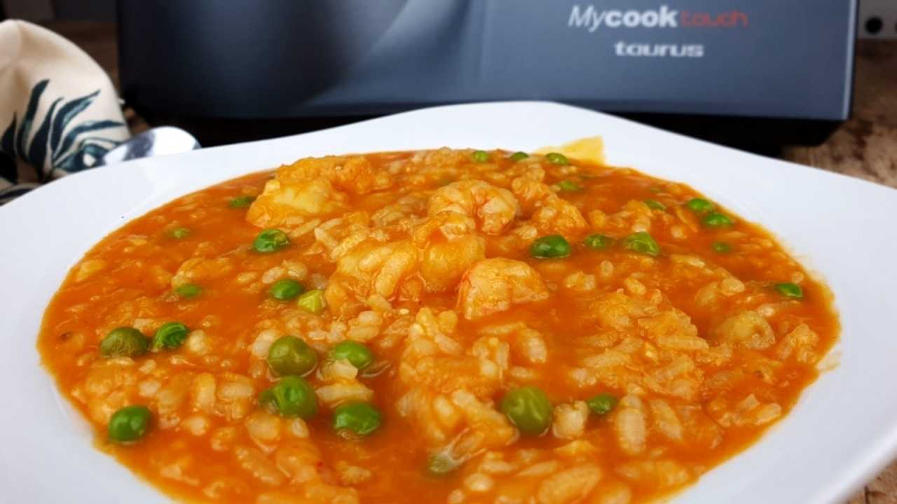 arroz caldoso con bacalao en mycook touch de taurus