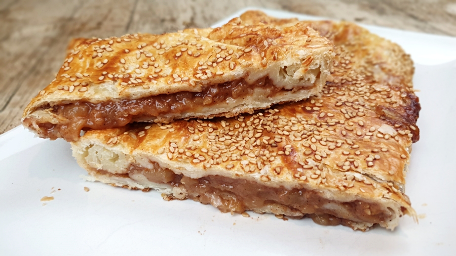 Hojaldre relleno de manzana en freidora de aire (8) hojaldre de manzana en freidora de aire