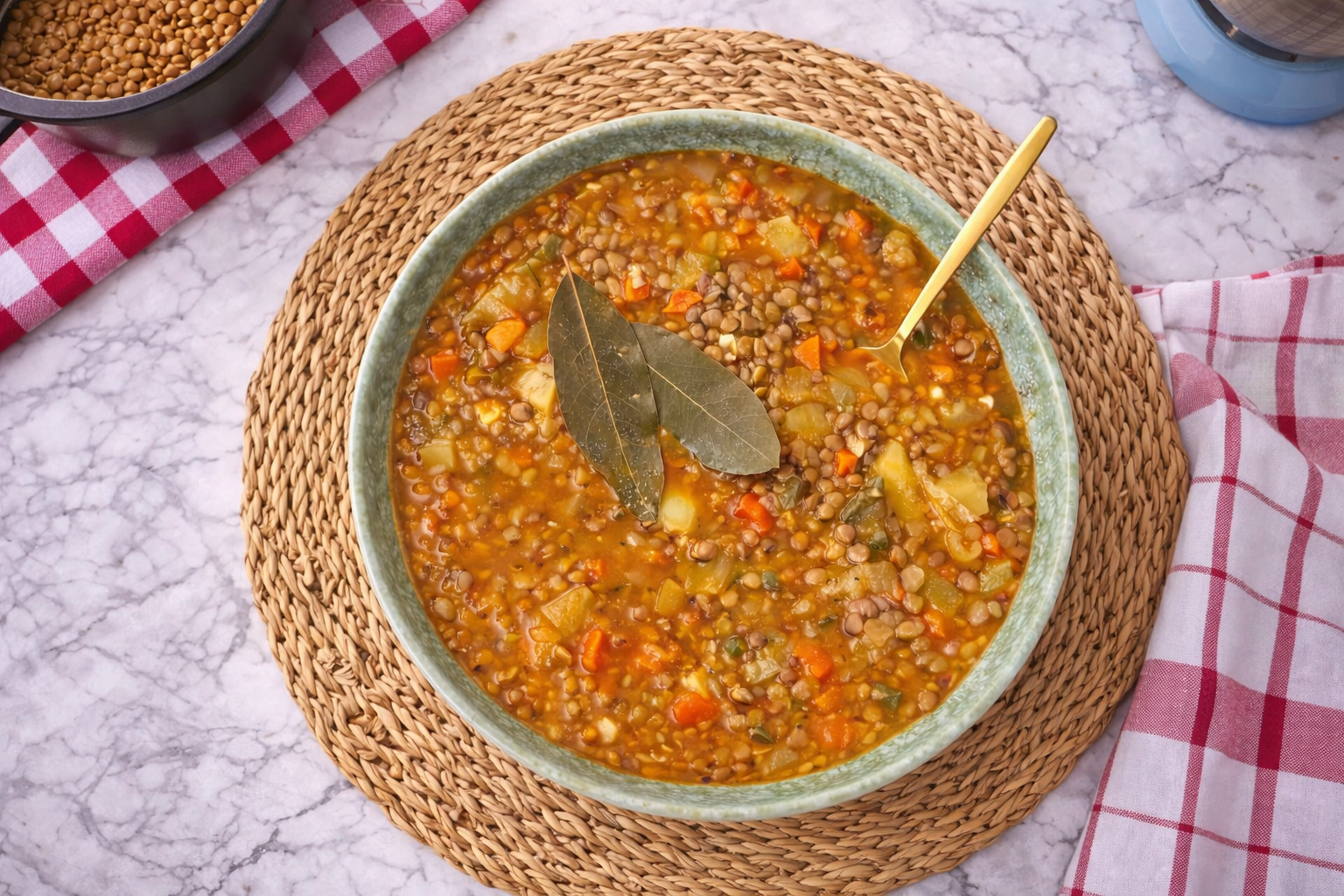 lentejas con verduras fáciles y rápidas