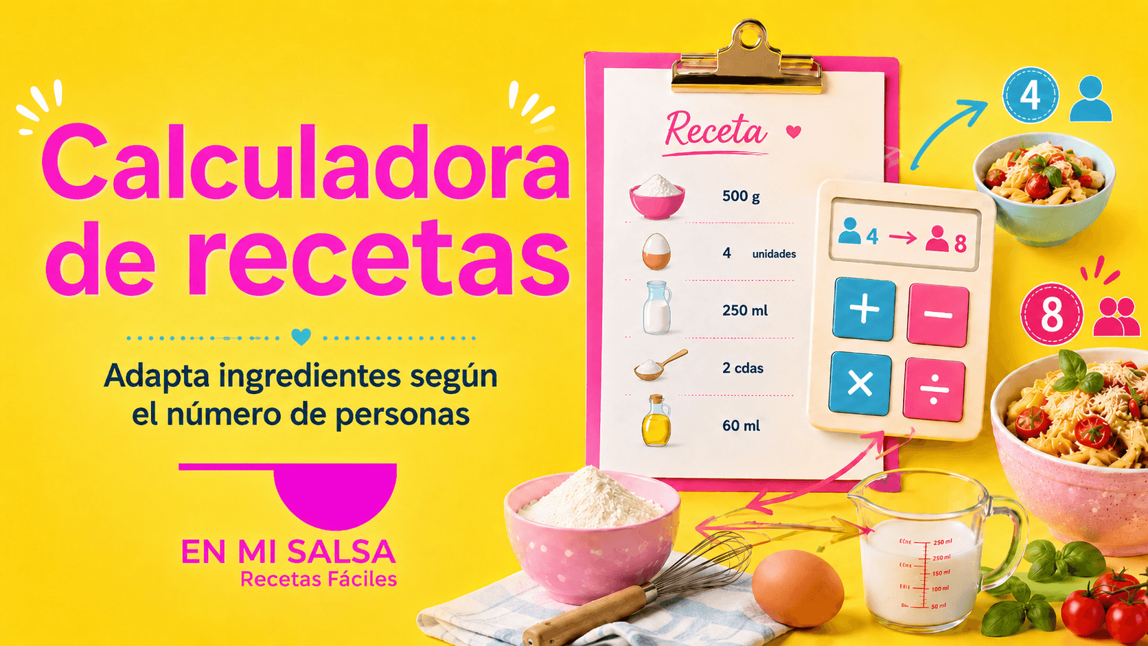 calculadora de ingredientes para recetas